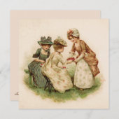 Tea Party Informal Uitnodiging (Voorkant / Achterkant)