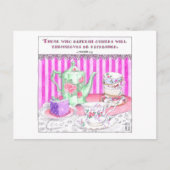 Tea Party Inspirerend Briefkaart (Voorkant)