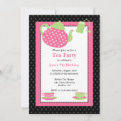 Tea Party Invitation à la fête d'anniversaire (Devant)