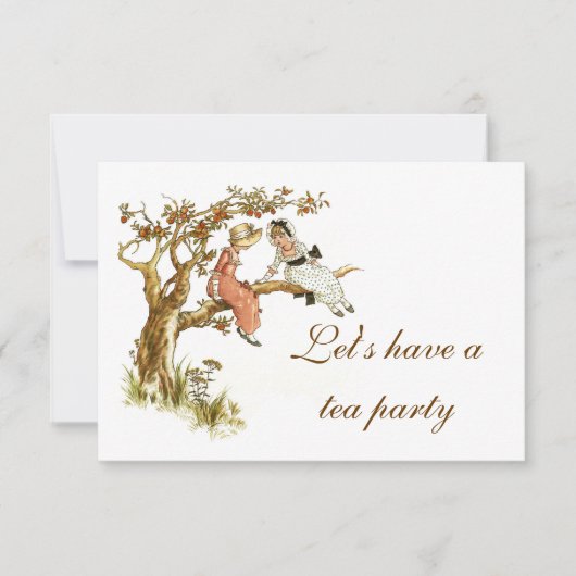 Tea Party Invitation Kaart (Voorkant)