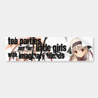 Tea Party is voor kleine meisjes Bumpersticker