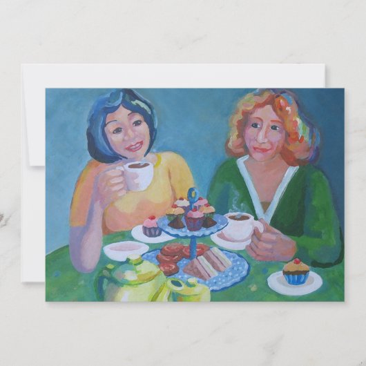 Tea party kaart (Voorkant)