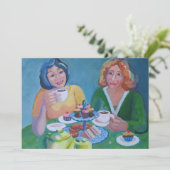 Tea party kaart (Staand voorkant)