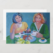 Tea party kaart (Voorkant / Achterkant)