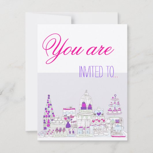 Tea Party Kaart (Voorkant)