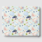 Tea Party Kant Doily Rozen Tea Cups Gastenboek (Achterkant)