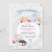 Tea Party Kant Doily Waterverf Kaart (Voorkant)