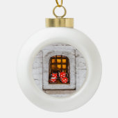 Tea Party Keramische Bal Ornament (Voorkant)