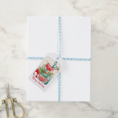Tea Party kerst Cadeaulabel (Met Touw)