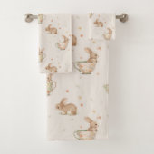 Tea Party Leuke konijntjes Bad Handdoek (Insitu)
