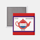 Tea Party Magnet politique (Recto/Verso)