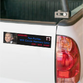 Tea Party - Memory Loss Bumpersticker (Op Truck)
