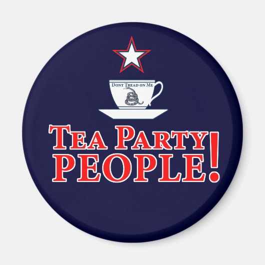 Tea Party mensen! Magneet (Voorkant)