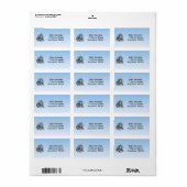 Tea Party met tekst Etiket (Full Sheet)