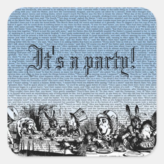 Tea Party met Text Sticker (Voorkant)