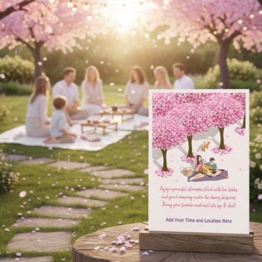 Tea Party ou Book Club Rassemblement Invitation