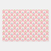 Tea Party Pastel Ensemble de papier cadeau envelop (Devant 3)