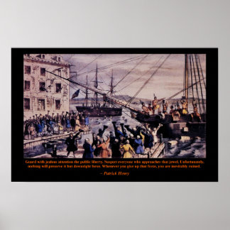 Tea Party Patrick Henry Affiche