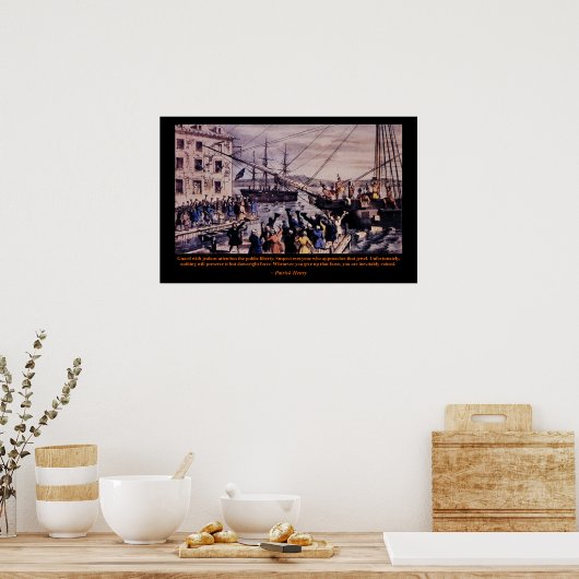 Tea Party Patrick Henry Poster (Keuken)