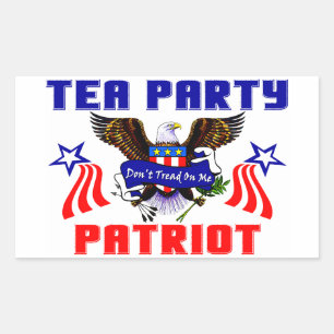 Tea Party Patriot! Rechthoekige Sticker