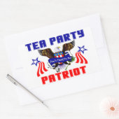 Tea Party Patriot! Rechthoekige Sticker (Envelop)