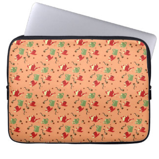 " Tea Party Pattern - grillige theepotten, Cu Laptop Sleeve