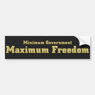 Tea Party Plan: Maximale overheidsvrijheid Bumpersticker