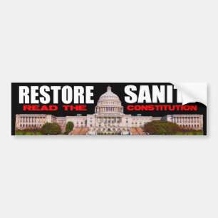 Tea Party - Restore Sanity Bumpersticker