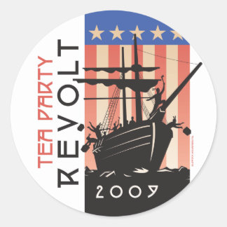 Tea Party Revolt 2009 Ronde Sticker
