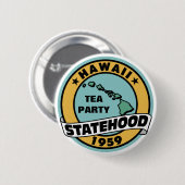 TEA PARTY RONDE BUTTON 5,7 CM (Voorkant /achterkant)