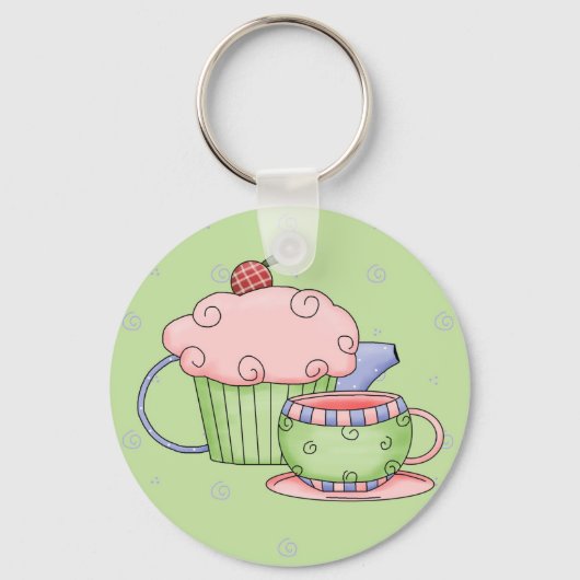 Tea Party Sleutelhanger (Voorkant)