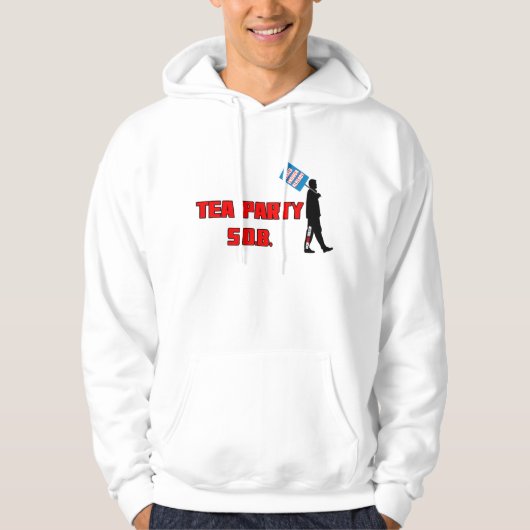 Tea Party SOB Hoodie Red (Voorkant)