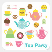Tea Party Sticker (Voorkant)