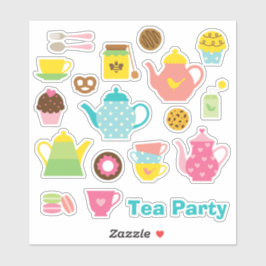 Tea Party Sticker Set