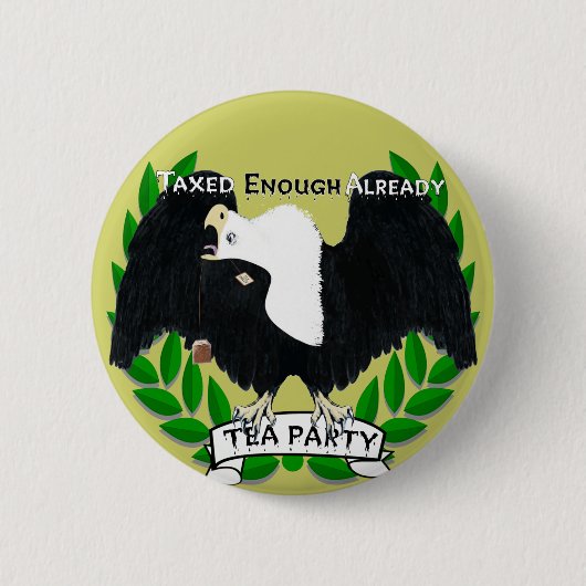 TEA Party Supply Ronde Button 5,7 Cm (Voorkant)