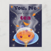 Tea Party Tea Cup Tea Time Uitnodiging Briefkaart (Voorkant)