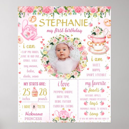 Tea Party Thé pour deux ans tableau noir 1065 (Devant)