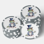 Tea Party Toad in Top Hoed Poker Chips (Opstapeling)
