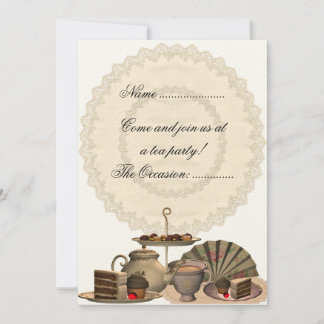 Tea Party - Uitnodiging