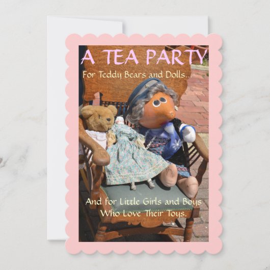 Tea Party - Uitnodiging (Voorkant)