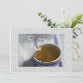 Tea Party uitnodiging (Staand voorkant)