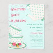 Tea Party | Uitnodiging tot Baby shower (Voorkant)
