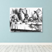Tea Party van Mad Hatter Canvas Afdruk (Insitu (Houten vloer))