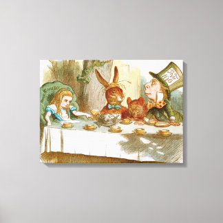 Tea Party van Mad Hatter Canvas Afdruk