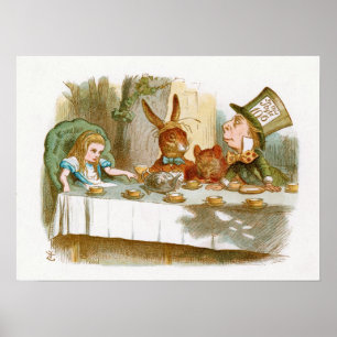 Tea Party van Mad Hatter Poster