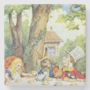 Tea Party van Mad Hatter Stenen Onderzetter