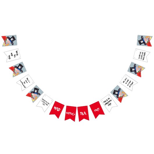 Tea Party van Mad Hatter Vlaggetjes (Alle)
