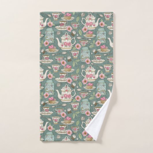 Tea Party vintage (Serviette à main)