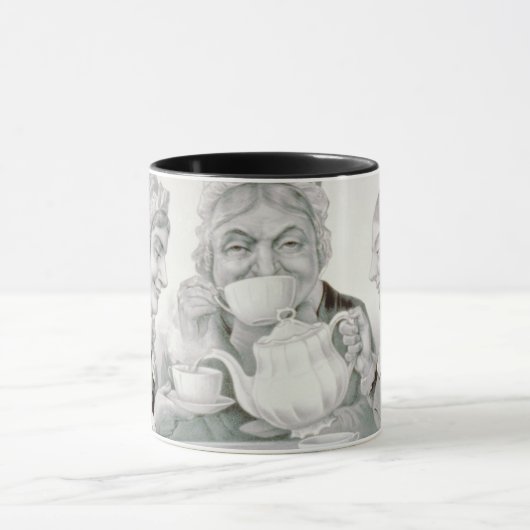  Tea Party-vrienden, een kopje dat juicht Mok (Midden)