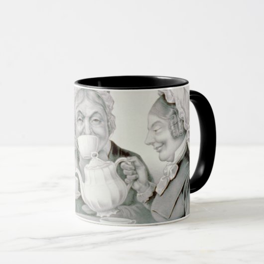  Tea Party-vrienden, een kopje dat juicht Mok (Voorkant rechts)